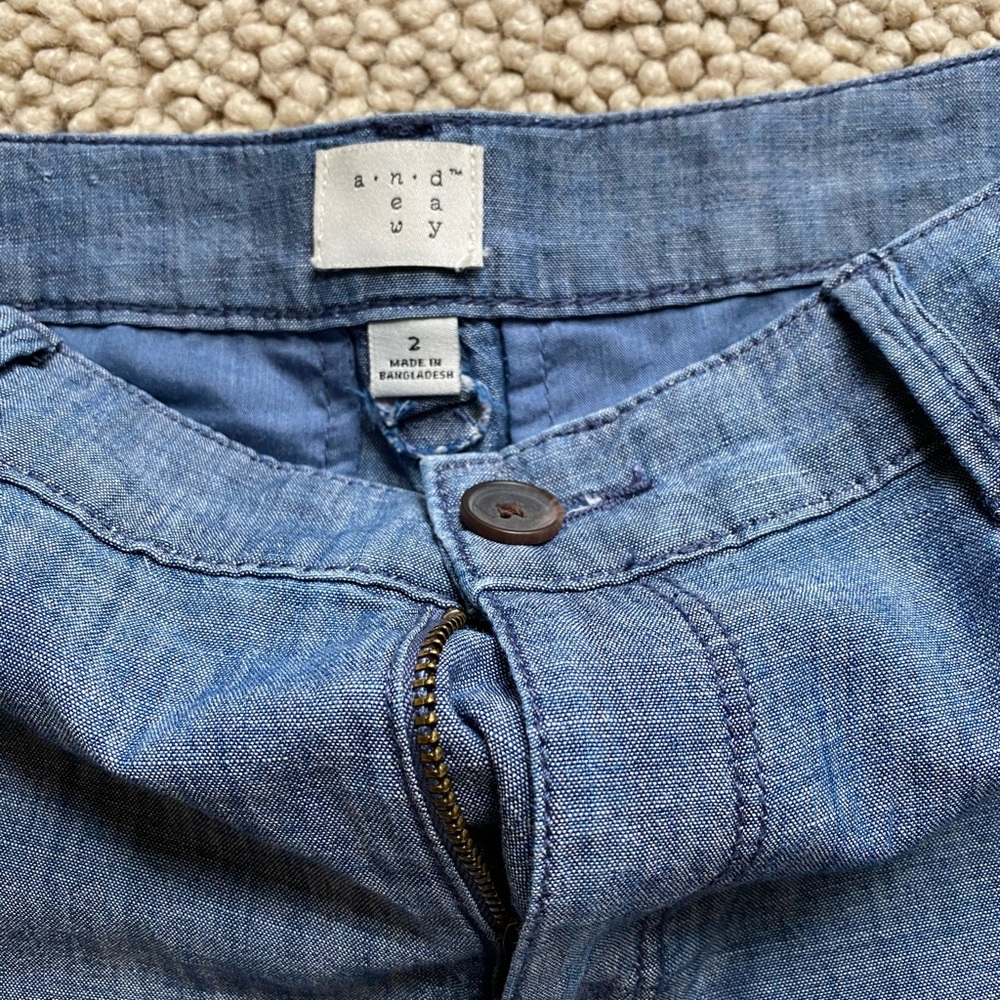 Target A New Day Chambray Shorts - Picture 2 of 3